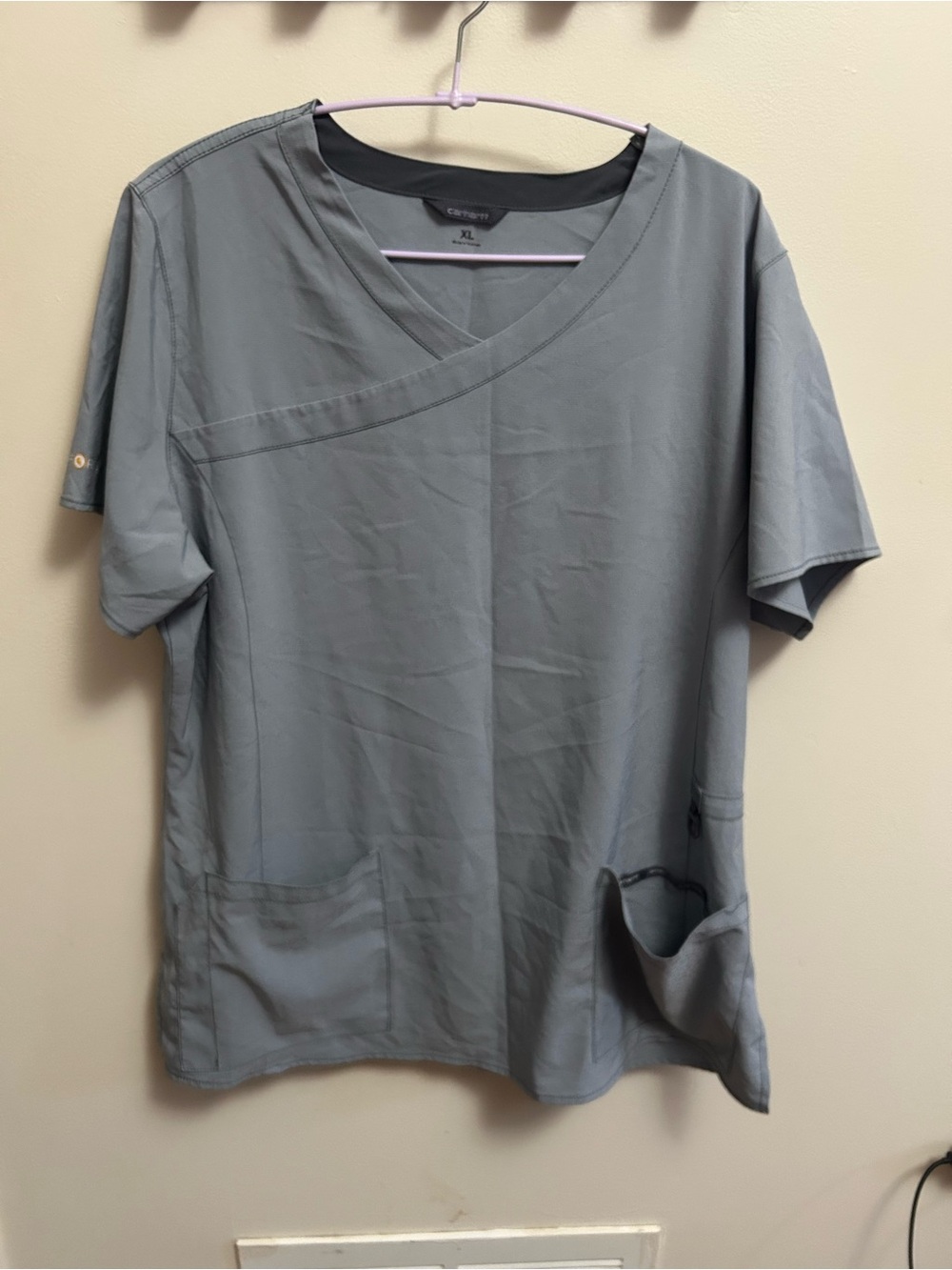 Carhartt Women’s Blue V-Neck Scrub Top